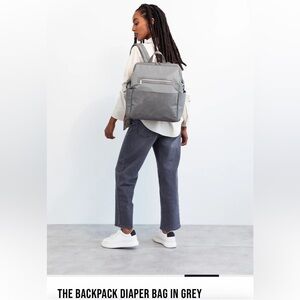 THE BACKPACK DIAPER BAG IN GREY
$180 like new 
COLOR Grey